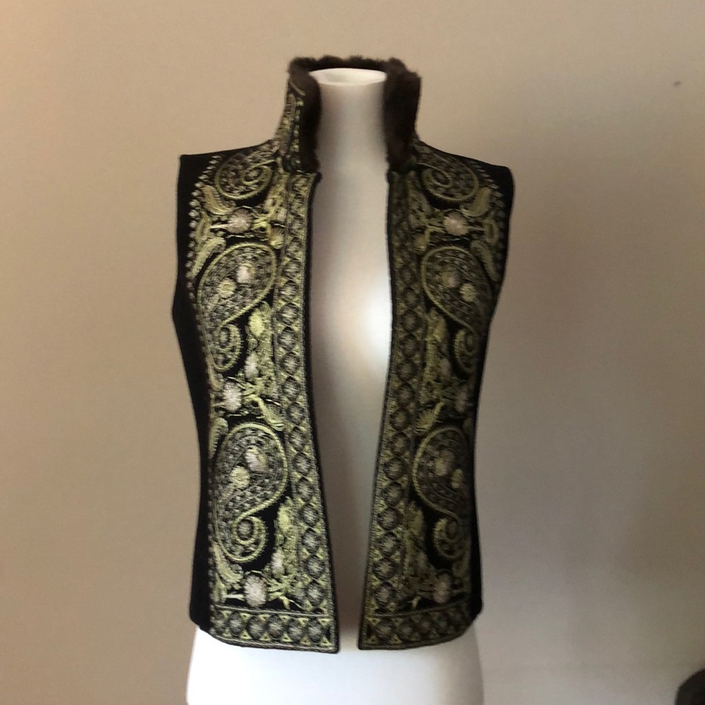 Vintage Linda Allard Ellen Tracy Wool Vest